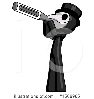 Royalty-Free (RF) Black Design Mascot Clipart Illustration by Leo Blanchette - Stock Sample #1566965