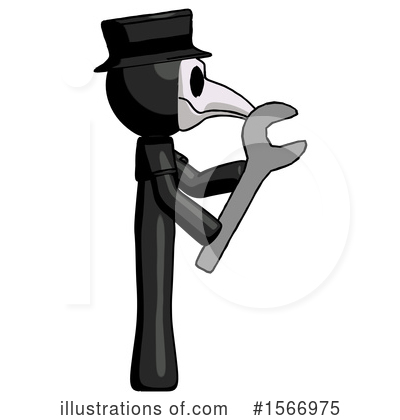 Royalty-Free (RF) Black Design Mascot Clipart Illustration by Leo Blanchette - Stock Sample #1566975
