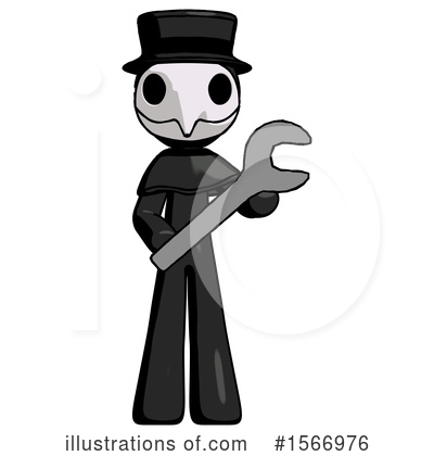 Royalty-Free (RF) Black Design Mascot Clipart Illustration by Leo Blanchette - Stock Sample #1566976