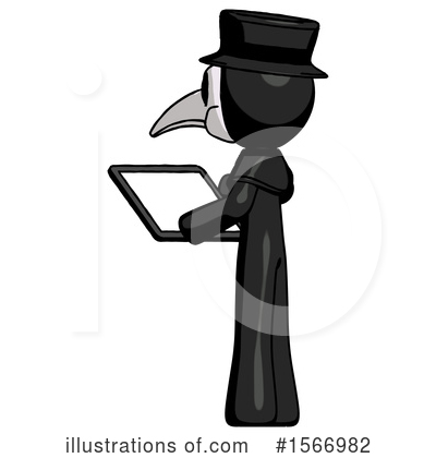 Royalty-Free (RF) Black Design Mascot Clipart Illustration by Leo Blanchette - Stock Sample #1566982