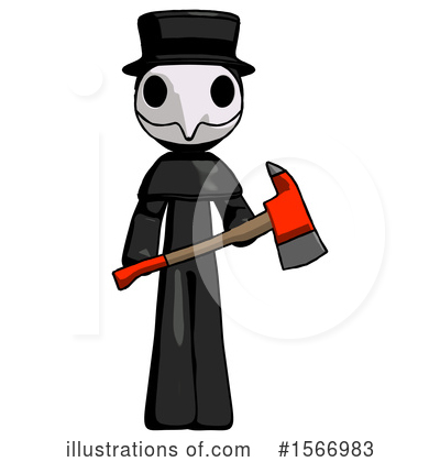 Royalty-Free (RF) Black Design Mascot Clipart Illustration by Leo Blanchette - Stock Sample #1566983