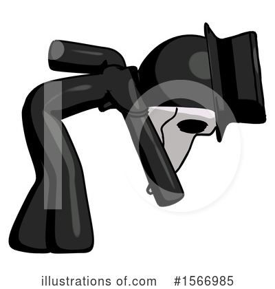 Royalty-Free (RF) Black Design Mascot Clipart Illustration by Leo Blanchette - Stock Sample #1566985