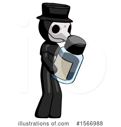 Royalty-Free (RF) Black Design Mascot Clipart Illustration by Leo Blanchette - Stock Sample #1566988