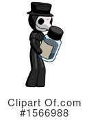 Black Design Mascot Clipart #1566988 by Leo Blanchette