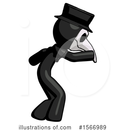 Royalty-Free (RF) Black Design Mascot Clipart Illustration by Leo Blanchette - Stock Sample #1566989