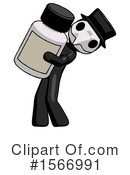 Black Design Mascot Clipart #1566991 by Leo Blanchette