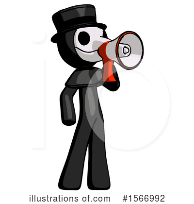 Royalty-Free (RF) Black Design Mascot Clipart Illustration by Leo Blanchette - Stock Sample #1566992