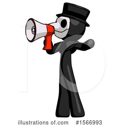 Royalty-Free (RF) Black Design Mascot Clipart Illustration by Leo Blanchette - Stock Sample #1566993