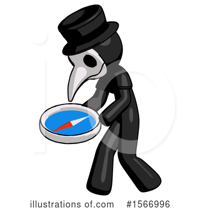 Royalty-Free (RF) Black Design Mascot Clipart Illustration by Leo Blanchette - Stock Sample #1566996