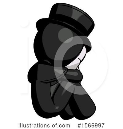 Royalty-Free (RF) Black Design Mascot Clipart Illustration by Leo Blanchette - Stock Sample #1566997