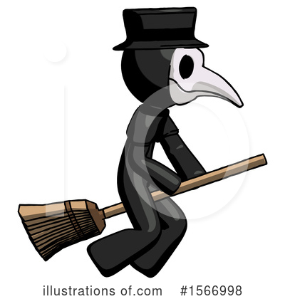 Royalty-Free (RF) Black Design Mascot Clipart Illustration by Leo Blanchette - Stock Sample #1566998