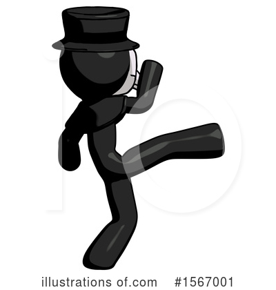 Royalty-Free (RF) Black Design Mascot Clipart Illustration by Leo Blanchette - Stock Sample #1567001