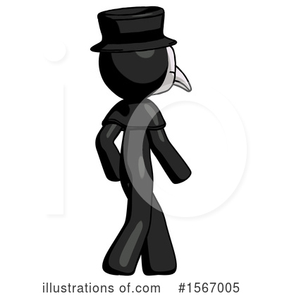 Royalty-Free (RF) Black Design Mascot Clipart Illustration by Leo Blanchette - Stock Sample #1567005