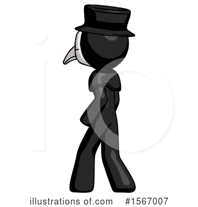 Royalty-Free (RF) Black Design Mascot Clipart Illustration by Leo Blanchette - Stock Sample #1567007