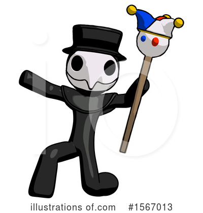 Royalty-Free (RF) Black Design Mascot Clipart Illustration by Leo Blanchette - Stock Sample #1567013