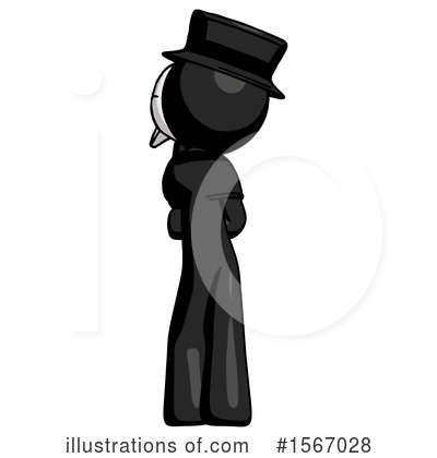Royalty-Free (RF) Black Design Mascot Clipart Illustration by Leo Blanchette - Stock Sample #1567028