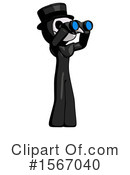 Black Design Mascot Clipart #1567040 by Leo Blanchette
