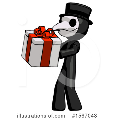 Royalty-Free (RF) Black Design Mascot Clipart Illustration by Leo Blanchette - Stock Sample #1567043