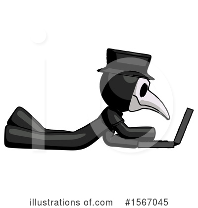 Royalty-Free (RF) Black Design Mascot Clipart Illustration by Leo Blanchette - Stock Sample #1567045