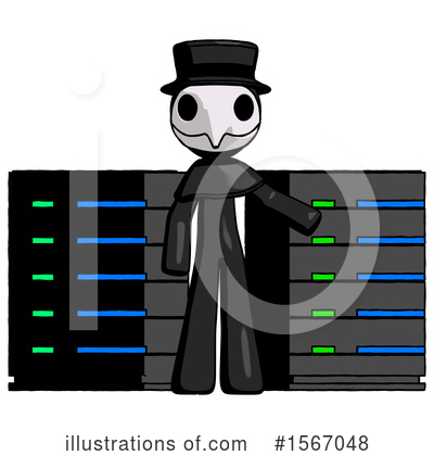 Royalty-Free (RF) Black Design Mascot Clipart Illustration by Leo Blanchette - Stock Sample #1567048