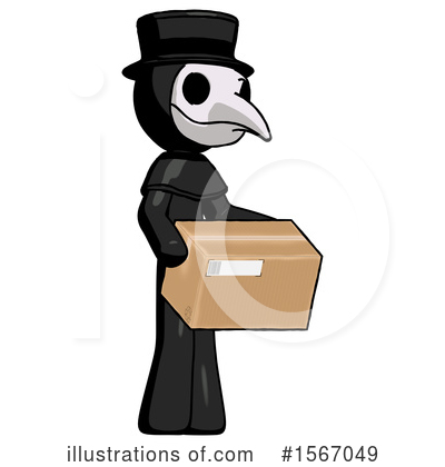 Royalty-Free (RF) Black Design Mascot Clipart Illustration by Leo Blanchette - Stock Sample #1567049