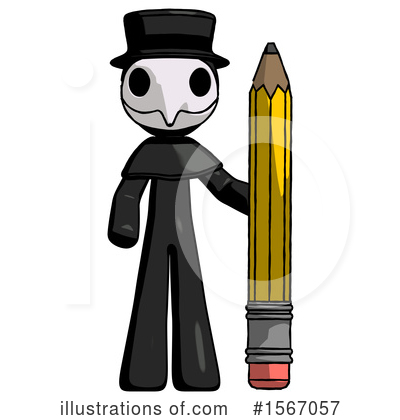 Royalty-Free (RF) Black Design Mascot Clipart Illustration by Leo Blanchette - Stock Sample #1567057