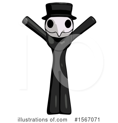 Royalty-Free (RF) Black Design Mascot Clipart Illustration by Leo Blanchette - Stock Sample #1567071