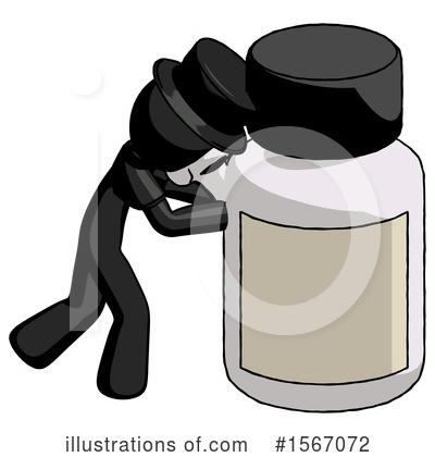 Royalty-Free (RF) Black Design Mascot Clipart Illustration by Leo Blanchette - Stock Sample #1567072