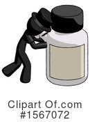 Black Design Mascot Clipart #1567072 by Leo Blanchette