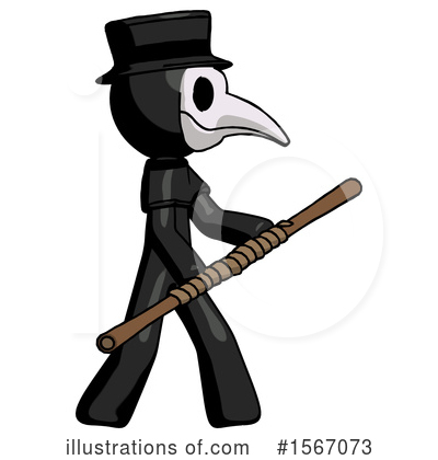 Royalty-Free (RF) Black Design Mascot Clipart Illustration by Leo Blanchette - Stock Sample #1567073