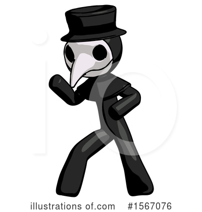 Royalty-Free (RF) Black Design Mascot Clipart Illustration by Leo Blanchette - Stock Sample #1567076