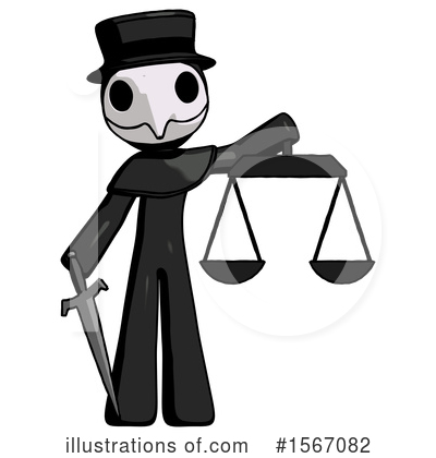 Royalty-Free (RF) Black Design Mascot Clipart Illustration by Leo Blanchette - Stock Sample #1567082