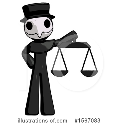 Royalty-Free (RF) Black Design Mascot Clipart Illustration by Leo Blanchette - Stock Sample #1567083