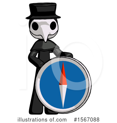 Royalty-Free (RF) Black Design Mascot Clipart Illustration by Leo Blanchette - Stock Sample #1567088