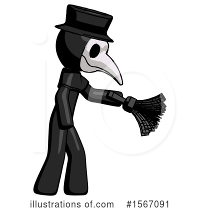 Royalty-Free (RF) Black Design Mascot Clipart Illustration by Leo Blanchette - Stock Sample #1567091