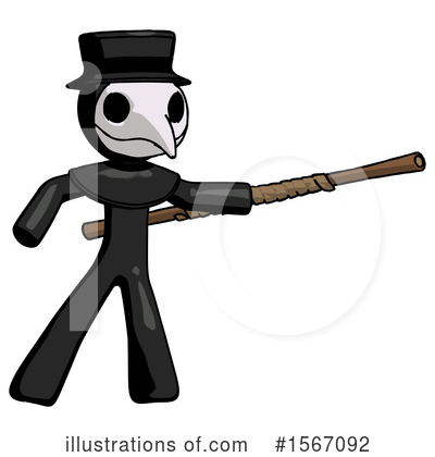 Royalty-Free (RF) Black Design Mascot Clipart Illustration by Leo Blanchette - Stock Sample #1567092