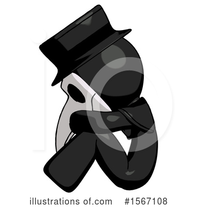 Royalty-Free (RF) Black Design Mascot Clipart Illustration by Leo Blanchette - Stock Sample #1567108