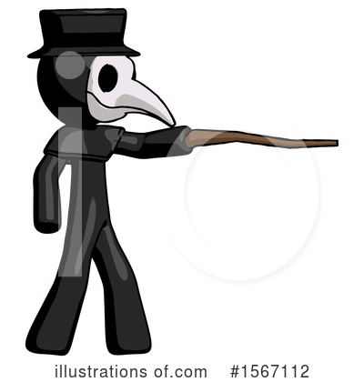 Royalty-Free (RF) Black Design Mascot Clipart Illustration by Leo Blanchette - Stock Sample #1567112