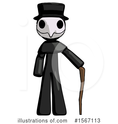 Royalty-Free (RF) Black Design Mascot Clipart Illustration by Leo Blanchette - Stock Sample #1567113