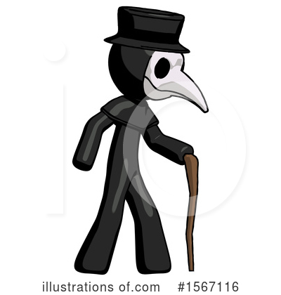 Royalty-Free (RF) Black Design Mascot Clipart Illustration by Leo Blanchette - Stock Sample #1567116