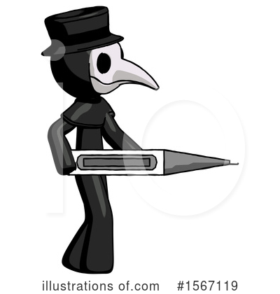 Royalty-Free (RF) Black Design Mascot Clipart Illustration by Leo Blanchette - Stock Sample #1567119