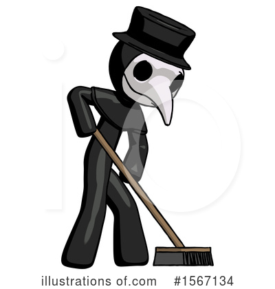 Royalty-Free (RF) Black Design Mascot Clipart Illustration by Leo Blanchette - Stock Sample #1567134