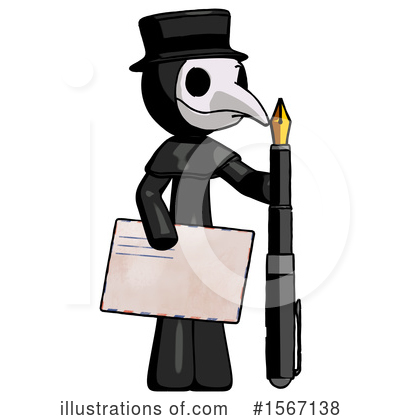 Royalty-Free (RF) Black Design Mascot Clipart Illustration by Leo Blanchette - Stock Sample #1567138
