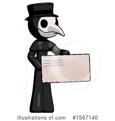 Royalty-Free (RF) Black Design Mascot Clipart Illustration by Leo Blanchette - Stock Sample #1567140
