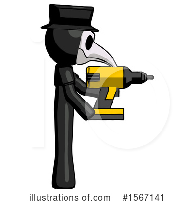 Royalty-Free (RF) Black Design Mascot Clipart Illustration by Leo Blanchette - Stock Sample #1567141