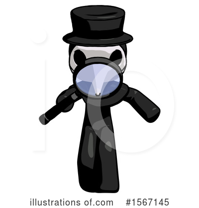 Royalty-Free (RF) Black Design Mascot Clipart Illustration by Leo Blanchette - Stock Sample #1567145