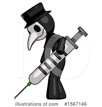 Royalty-Free (RF) Black Design Mascot Clipart Illustration by Leo Blanchette - Stock Sample #1567146
