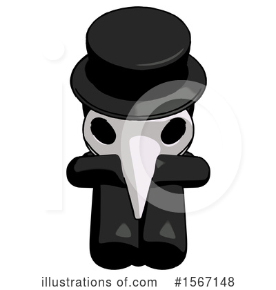 Royalty-Free (RF) Black Design Mascot Clipart Illustration by Leo Blanchette - Stock Sample #1567148