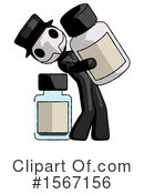 Black Design Mascot Clipart #1567156 by Leo Blanchette