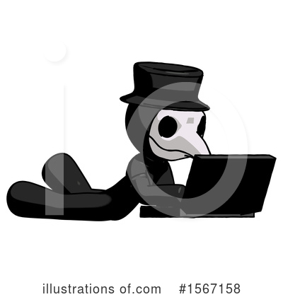 Royalty-Free (RF) Black Design Mascot Clipart Illustration by Leo Blanchette - Stock Sample #1567158